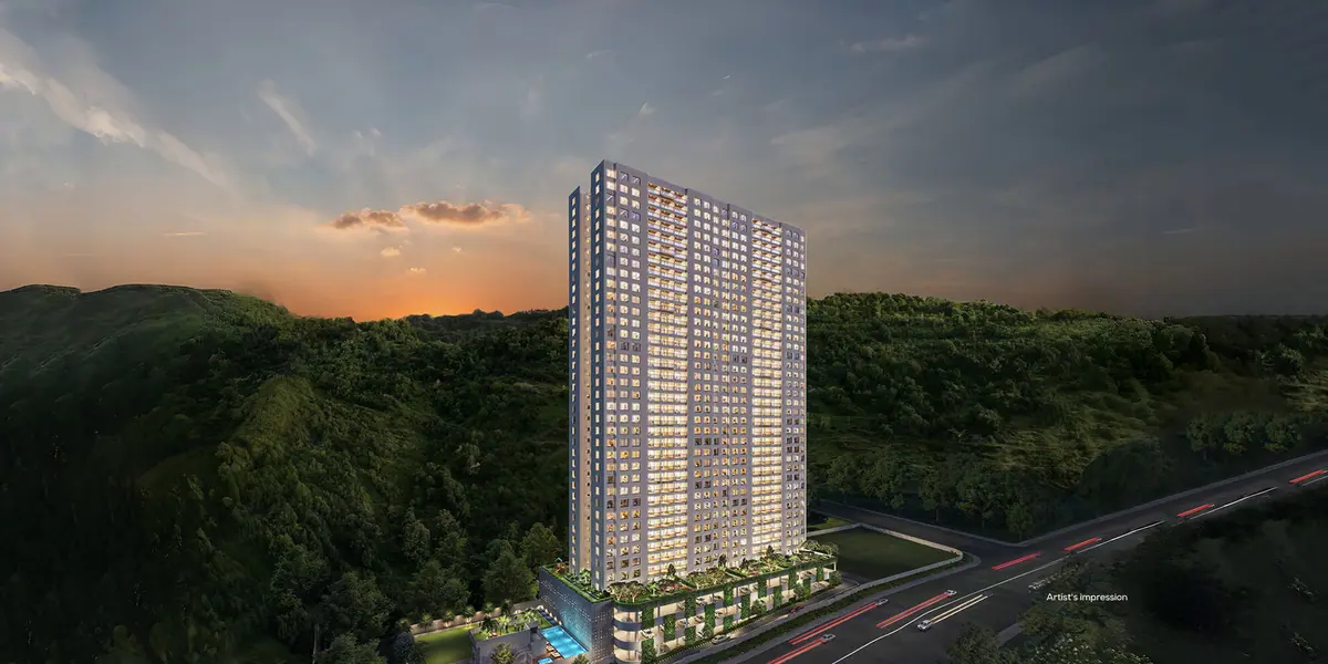 24K Sereno: tower exterior at dusk, image 1 of 5 from the developer