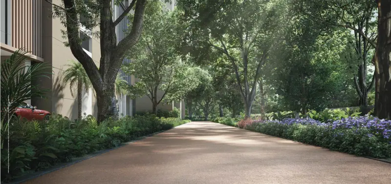 Godrej Skyline: tree-lined drive, image 5 of 6 from the developer