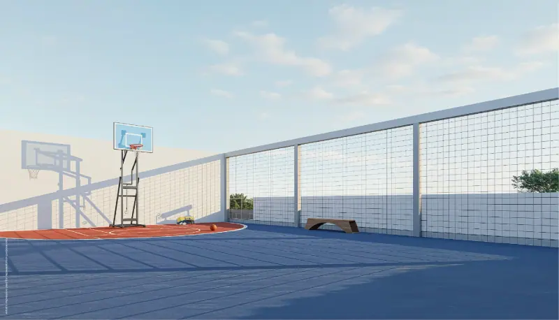 The Greenfront at Godrej Park World: rooftop court, image 2 of 2 from the developer