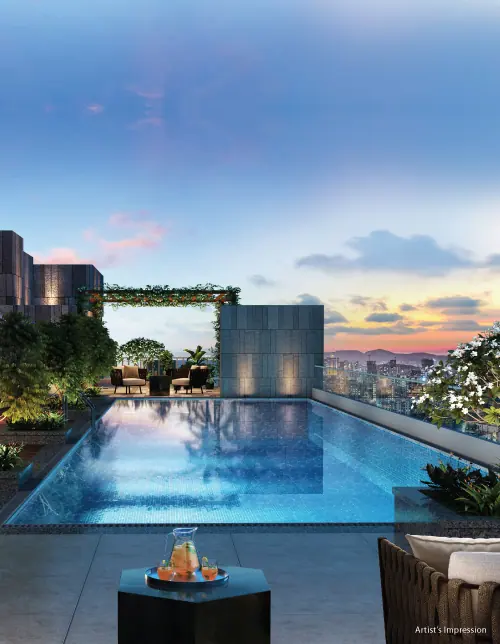 Kalpataru Jade Skyline: rooftop pool, image 4 of 7 from the developer