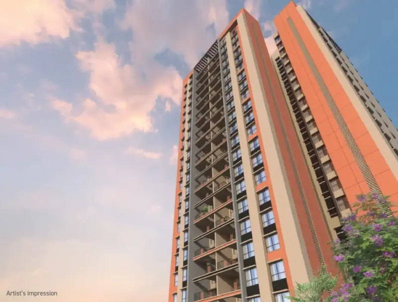 Shapoorji Pallonji Sensorium: tower from below, image 2 of 14 from the developer