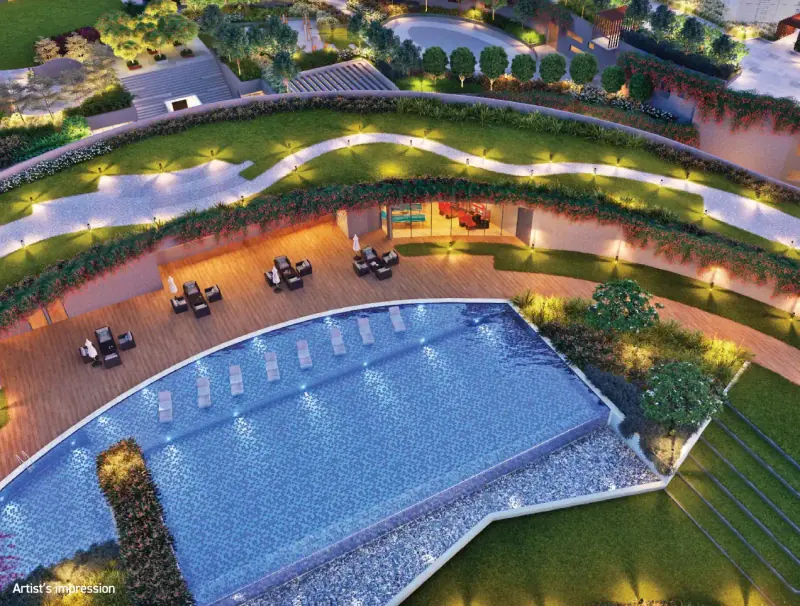Shapoorji Pallonji Sensorium: pool from above, image 6 of 14 from the developer